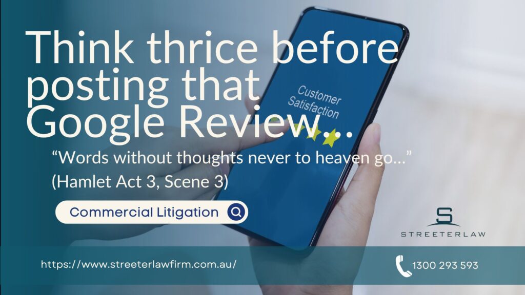 think thrice before posting that Google Review…